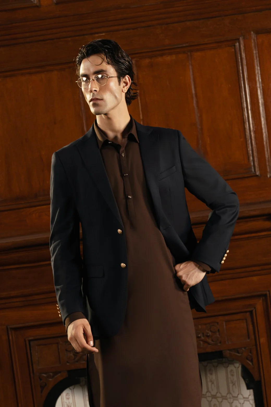 Blended Blazer l Navy - Image 3