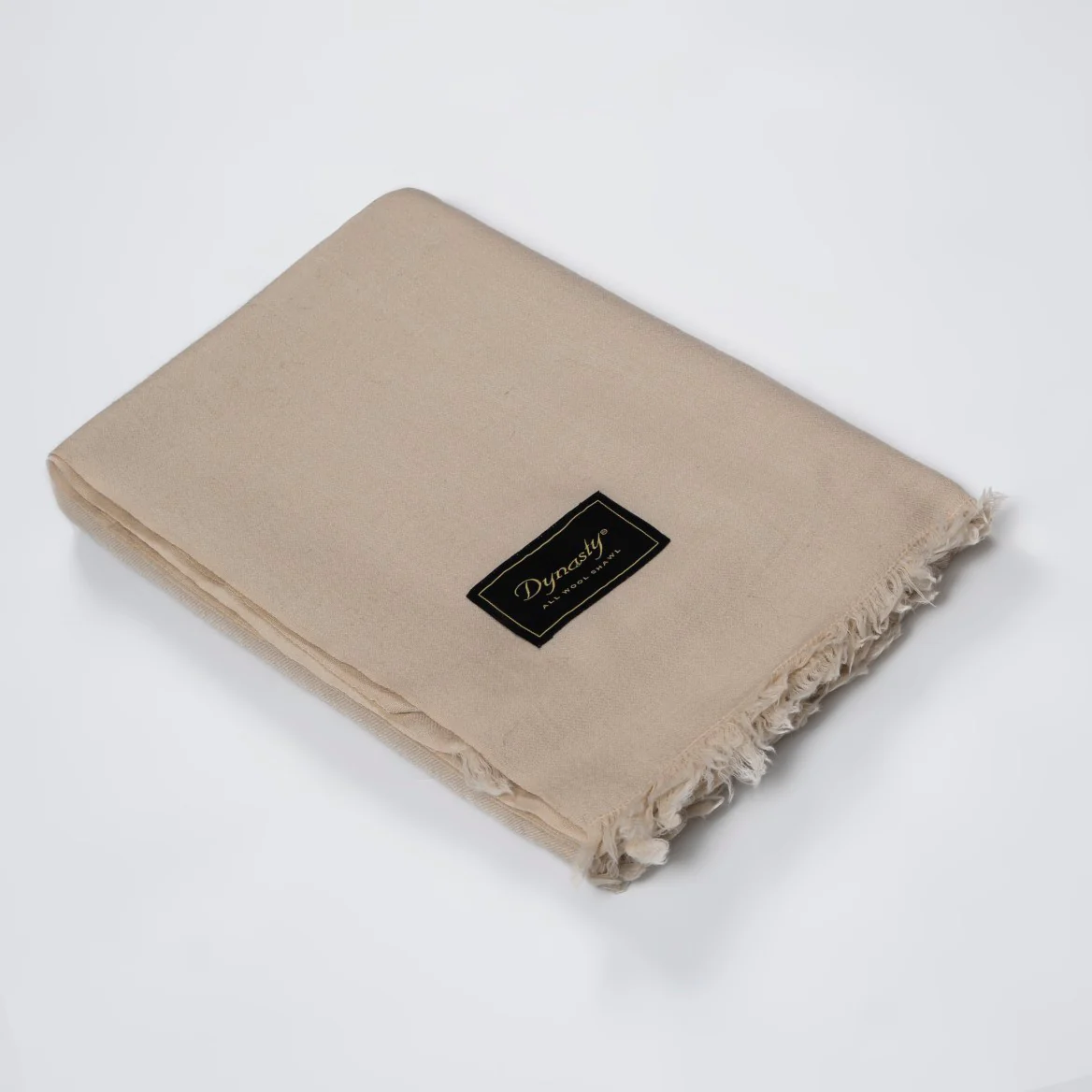 Lux Wool Shawl l Khaki - Image 3